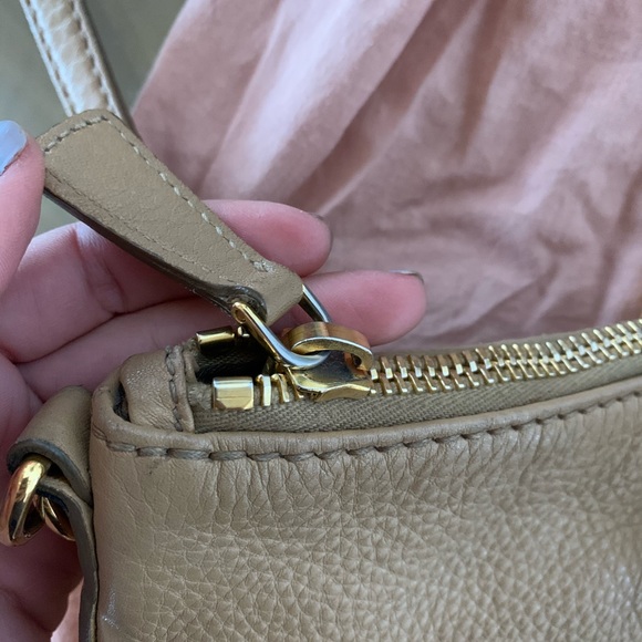 MIU MIU grain leather bag with strap tan - Picture 6 of 8